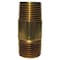 Homeplus+ ATC 3/4 in. MPT X 3/4 in. D MPT Yellow Brass Nipple 4-1/2 in. L 6JC126300201053 - alternate 1